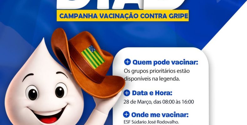 DAVINÓPOLIS: DIA D lança campanha de vacinação contra gripe com foco em grupos prioritários e data marcada