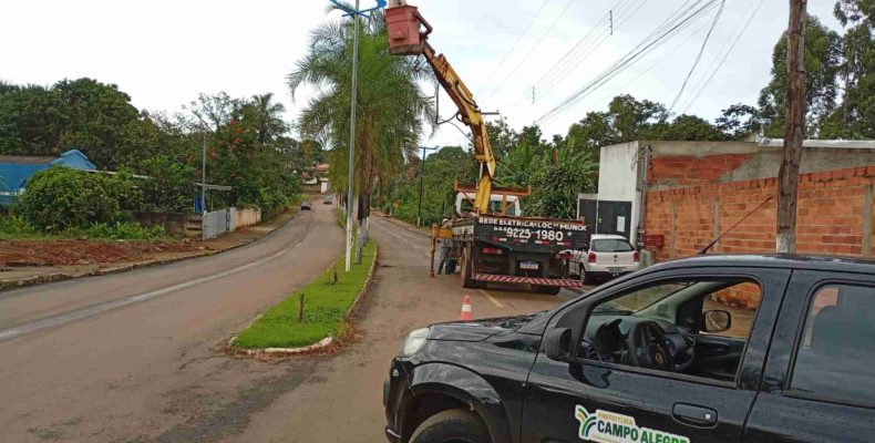 Prefeitura de Campo Alegre retoma manutenção da iluminação pública em toda a cidade