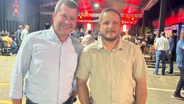 Prefeito e vice de Campo Alegre de Goiás participam da formatura do 45º CPT de Catalão