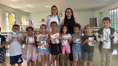 Saúde bucal ganha reforço nas escolas de Davinópolis com entrega de kits a estudantes