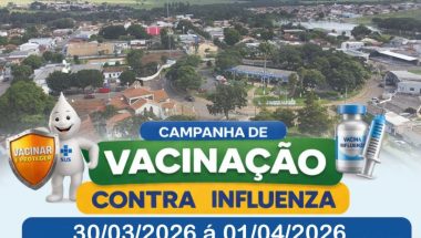 Segundo Dia D da Vacinação contra Influenza será realizado no dia 23 de maio