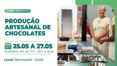 Davinópolis sedia curso de produção artesanal de chocolates em parceria com CRAS e SENAR