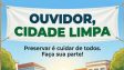 Prefeitura de Ouvidor reforça campanha de conscientização por uma cidade mais limpa e sustentável