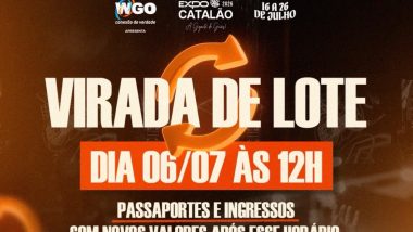 Virada de Lote hoje ao meio-dia em Catalão: ingressos variam conforme atrações