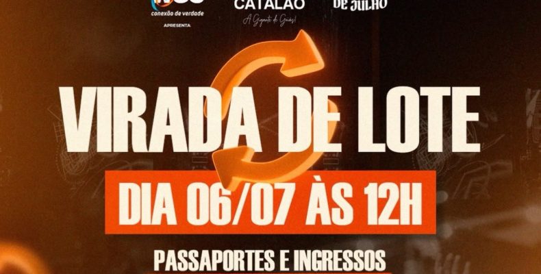 Virada de Lote hoje ao meio-dia em Catalão: ingressos variam conforme atrações