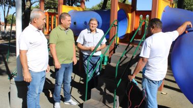 Prefeitura de Ouvidor confirma segurança elétrica dos brinquedos da Praça da Estação
