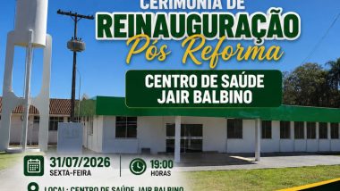 Prefeita Vanusa Gomes anuncia reinauguração do Centro de Saúde “Jair Balbino” e pacote de investimentos em Davinópolis