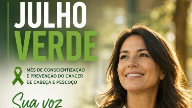 Julho Verde reforça a importância da prevenção e do diagnóstico precoce do câncer de cabeça e pescoço em Ouvidor
