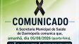 Davinópolis: Comunicado da Secretaria Municipal de Saúde: não haverá expediente no dia 05/08/2026