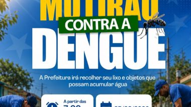 Davinópolis: MUTIRÃO CONTRA A DENGUE: Prefeitura recolherá lixo e objetos que possam acumular água