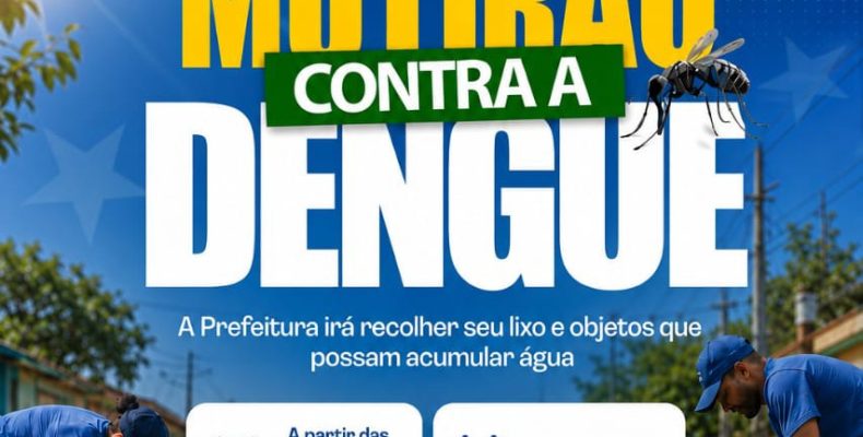 Davinópolis: MUTIRÃO CONTRA A DENGUE: Prefeitura recolherá lixo e objetos que possam acumular água