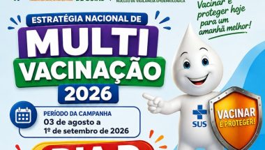 Estratégia nacional de Multi Vacinação 2026: Dia D acontece em 22 de agosto, em Campo Alegre