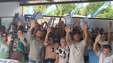 Lucas Guimarães reúne moradores de Anhanguera em apoio à candidatura de Bruno Peixoto a deputado federal