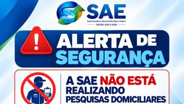 🚨 SAE EMITE ALERTA: Não realiza pesquisa em residências